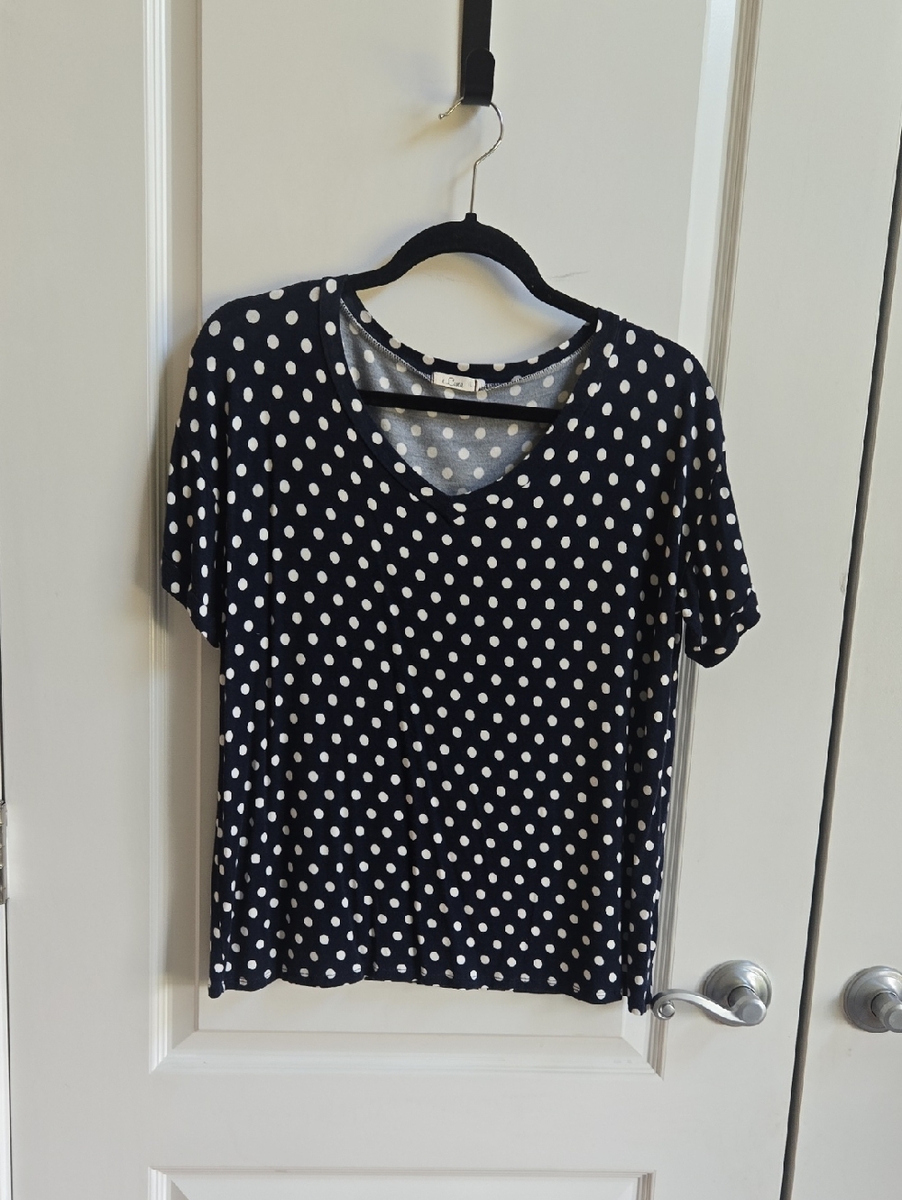 Luna Polka Dot V-Neck Top